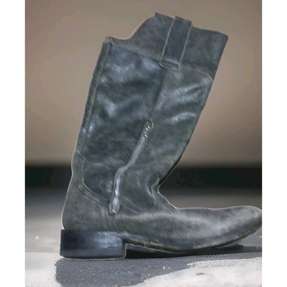 Stetson Other - Stetson Gray Leather Made in Mexico Cowboy Western Boots Size 8 Round Toe Mens
